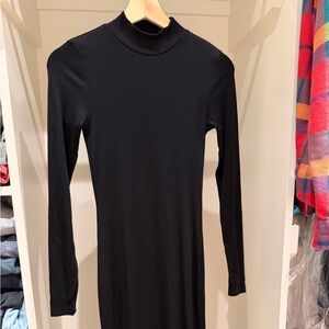 Noisy may Classic Black Long Sleeve Dress